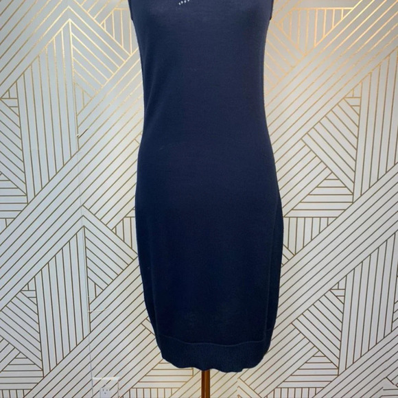 Rag and Bone Adriana Sleeveless Dress Wool Blend Knit in Blue Navy Size XS - Picture 4 of 8